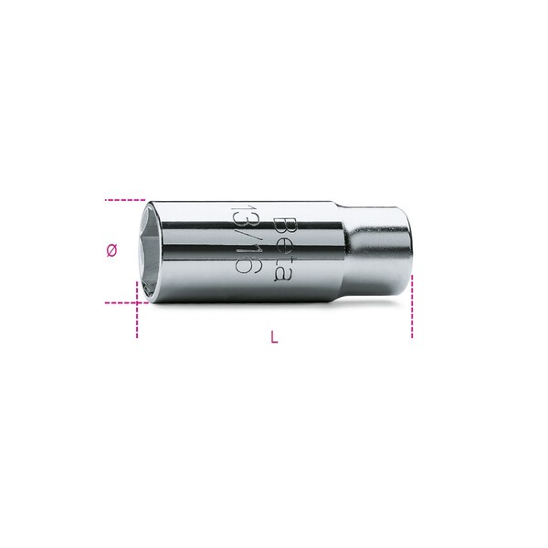 Beta Tools Spark Plug Socket Hexagon, 17mm 9560011